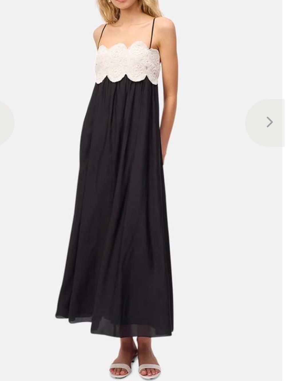 Cami NYC NWT Iona maxi dress white crochet flowy silk blend sz 2